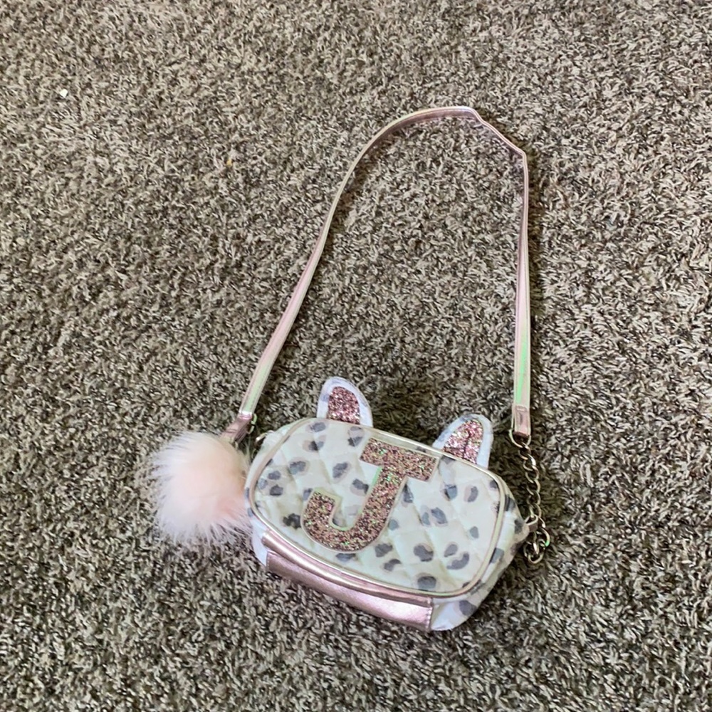 Cute rose gold cat bag